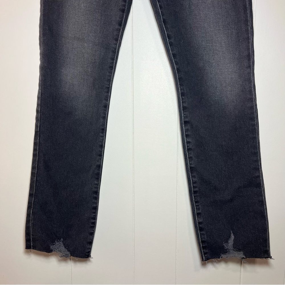 Joe’s Jeans Luna High Rise Cigarette Ankle Gray Wash Size 24 Stretch NWT Raw Hem - Picture 5 of 11